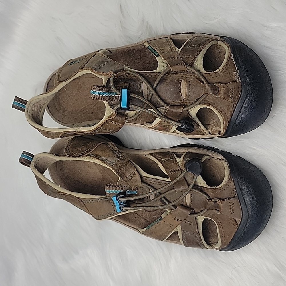 KEEN‎ Venice Earth Brown Leather Adjustable Strap Hiking Activewear Boho Sandals